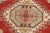 Southwestern Kazak Burnt Orange/Red Wool Rug - 8'0''x9'8'' For Sale - Image 4 of 10