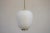Suspension Lamp in Opaline Glass and Brass, Italy, 1950s For Sale - Image 4 of 12