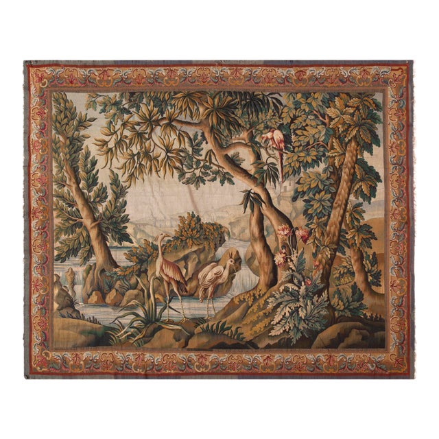 Nazmiyal Collection Vintage French Tapestry For Sale