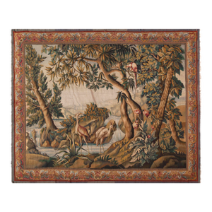 Nazmiyal Collection Vintage French Tapestry