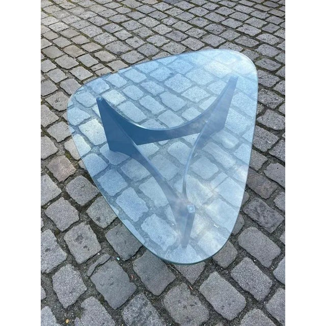 Black Wood Frame and Glass Coffee Table For Sale - Image 11 of 11