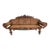Antique British Anglo Indian Carved Mahogany Cane Seat and Back Settee For Sale