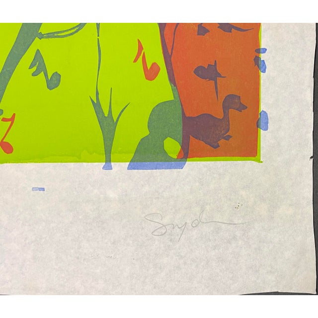 Traditional 1970s Richard Snyder Musicians Serigraph For Sale - Image 3 of 4