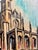 Rustic Henry Emil Salloch Original Watercolor on Paper Abstract Cathedral Architectural Study, 1972. For Sale - Image 3 of 7