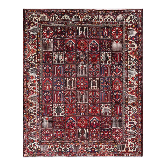 Pasargad DC Fine Hand Knotted Persian Vintage Bakhtiari Rug For Sale