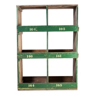 Vintage Victorian Pigeon Shelving Unit, 1920s For Sale