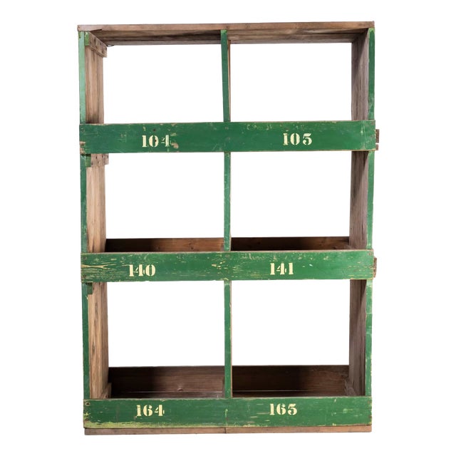 Vintage Victorian Pigeon Shelving Unit, 1920s For Sale