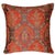 Burnt Orange Time Less Shabby Chic Ikat Turkish Throw Pillow For Sale - Image 8 of 9