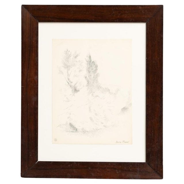 Dora Maar, Pointillist Artwork, 1960s-1970s, Ink on Paper, Framed For Sale - Image 11 of 11