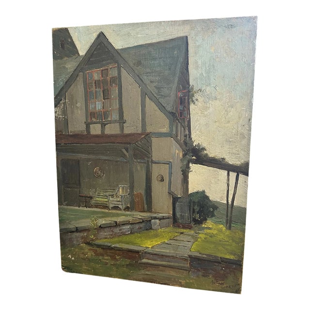 Oil Painting on Board by Anton Rudert For Sale