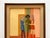 This Pierre Georgeot rare vintage 1970 Mid Century Modernist " Trois Aimes " original signed one of a kind custom framed...