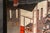Incredible Antique Japanese Hand Painted Tsuitate Wood Table Screen Traditional Sake Brewery Scene Japan Asian Home Decor For Sale - Image 11 of 16