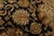 Agra Rug 7’11” X 9’11” Black Wool Traditional Hand-Knotted Oriental Carpet For Sale - Image 4 of 14