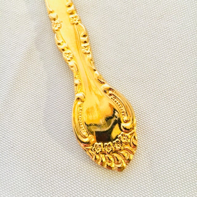 Gold Plated Iced Tea Spoons Set of 5 Chairish