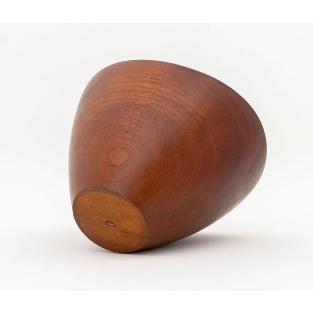Ernst Henriksen Teak Salad Bowl Set, With Pair of Salad Servers For Sale - Image 9 of 10