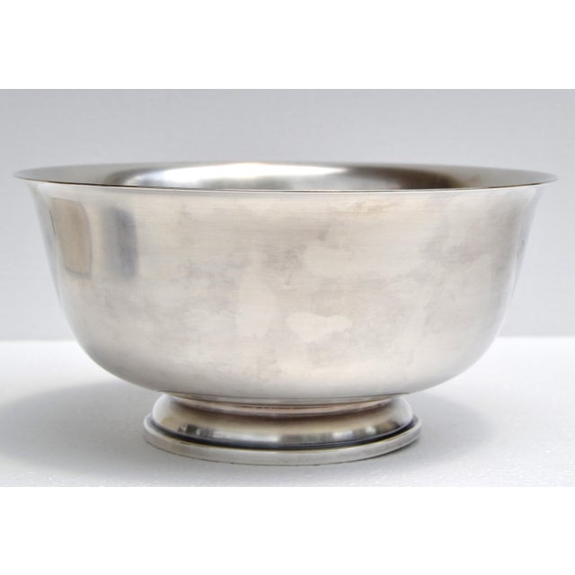 Mid 20th Century Mid 20th Century Art Deco Fisher Silversmiths Company Silver Plate Bowl Paul Revere For Sale - Image 5 of 16