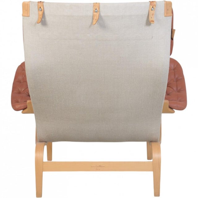 Vintage Stud Chair in Cognac Leather by Bruno Mathson, 1990s For Sale - Image 9 of 16
