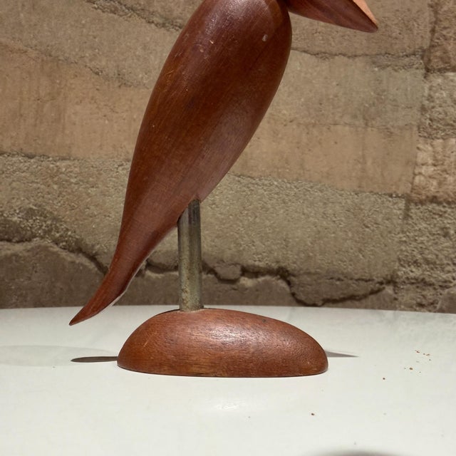 Bird Corkscrew Bottle Opener Arne Basse Mid Century Danish Modern in Teak For Sale In San Diego - Image 6 of 13