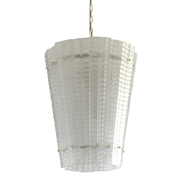 Italian Style Murano Glass Sputnik Chandelier Lantern For Sale