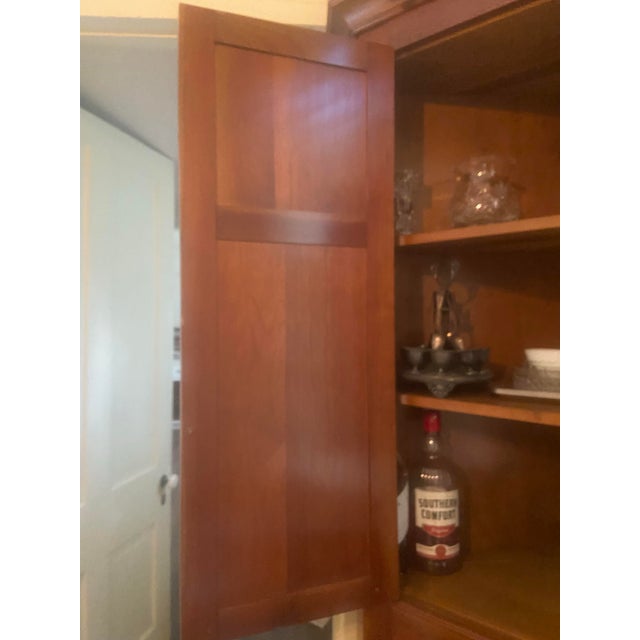 1980s Kentucky Bench Made Corner Cabinet For Sale - Image 9 of 12