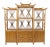 1990s Rattan Pagoda Form Etagere For Sale