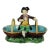 Rare Minton Majolica Figure With Baskets For Sale
