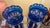 Victorian Cobalt Flashed Crystal Lusters- a Pair For Sale - Image 3 of 8
