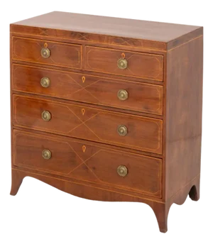 American Federal Mahogany Chest of Drawers
