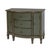 Traditional Sheffield 40 in. W Demilune Wood 3 Drawer 2 Door Accent Cabinet, Royal Pastel Green For Sale - Image 3 of 11