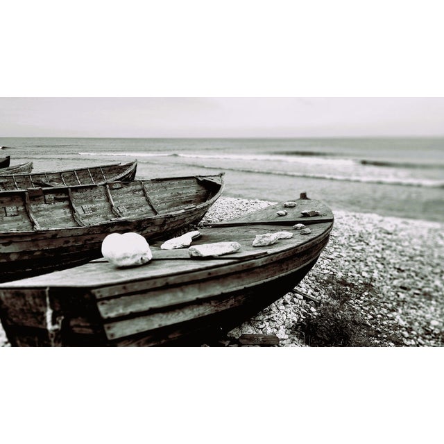 Justina Napiórkowska, Fårö, Sweden, Boats and Seaside, Black & White Photograph For Sale