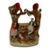 Antique Victorian Staffordshire Double Tree Trunk Spill Vase Courting Couple & Sheep C. 1860 For Sale