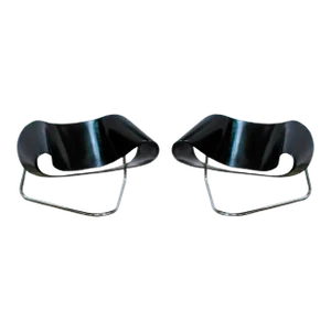 1960s Cesare Leonardi & Franca Stagi "Ribbon Chairs" Model Cl9 - a Set of 2 Made in Italy