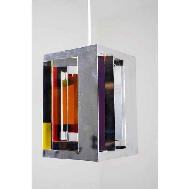 Kassablank Pendant lamp by Simon Henningsen for Lyfa, Denmark, 1960s For Sale - Image 13 of 16