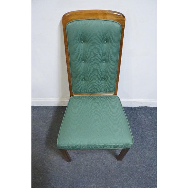 Brown Burlington House Solid Birch Mid Century Transitional Upholstered Dining Side Chair For Sale - Image 8 of 10