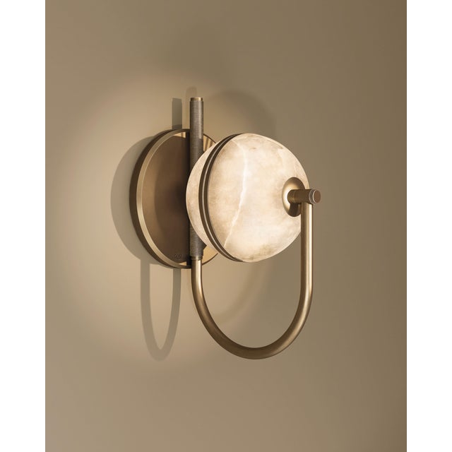 Goldenrod Oculus Wall Lamp by Porus Studio For Sale - Image 8 of 16