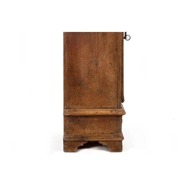 Continental Heavily Worn Carved One-Door Cupboard Cabinet of Small Size For Sale - Image 12 of 12