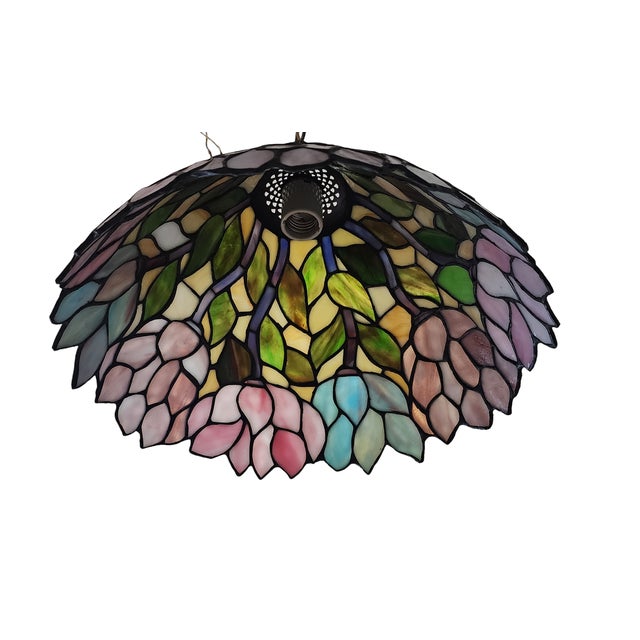 Late 20th Century Quoizel Collectibles Leaded Stained Glass Hanging