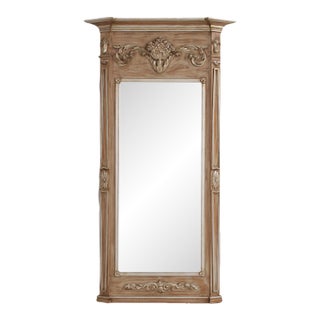 Ethan Allen Large Italian Carved Pier Mirror For Sale