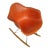 Eames for Herman Miller Orange Fiberglass Shell RAR Rocker For Sale