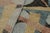 Textile Rug & Kilim’s Distressed Deco Rug in Blue & Beige-Brown Geometric Patterns For Sale - Image 7 of 7