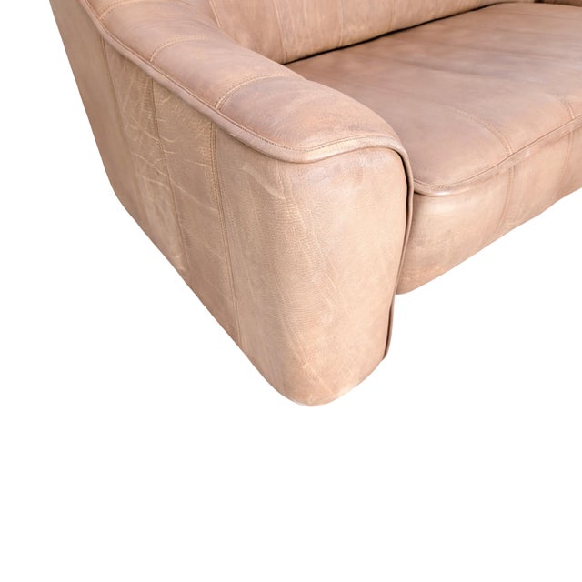 Brown DS44 Two-Seater Buffalo Leather Sofa in Brown by de Sede For Sale - Image 8 of 12
