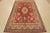 Farmhouse Kazak Rug 6’4” X 9’1” Red Wool Hand-Knotted Oriental Carpet For Sale - Image 3 of 13