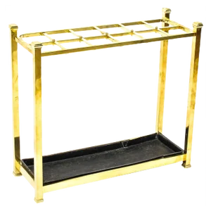 Brass Umbrella Stand with Twelve Divisions, 1890