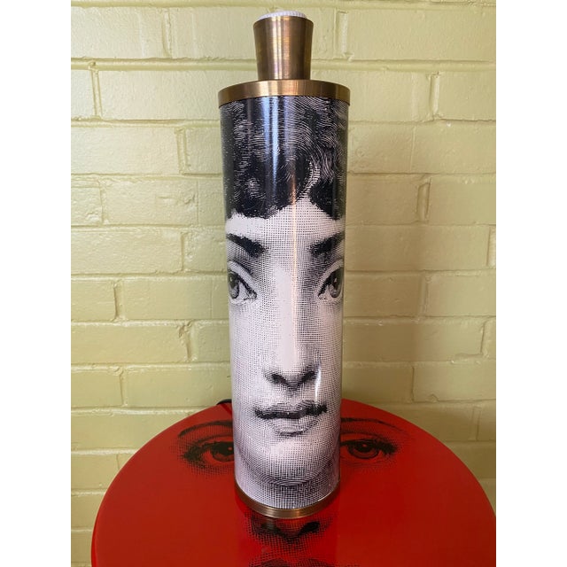 Piero Fornasetti Lina Face Table Lamp EU Wired For Sale - Image 10 of 10