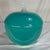 Offered here is a large blown glass apple-shaped lidded container featuring a beautiful and always in fashion opaline...