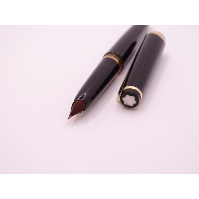 Meisterstuck Fountain Pen No12 in Black Resin and Gold Plating from Montblanc, 1990s For Sale - Image 16 of 18