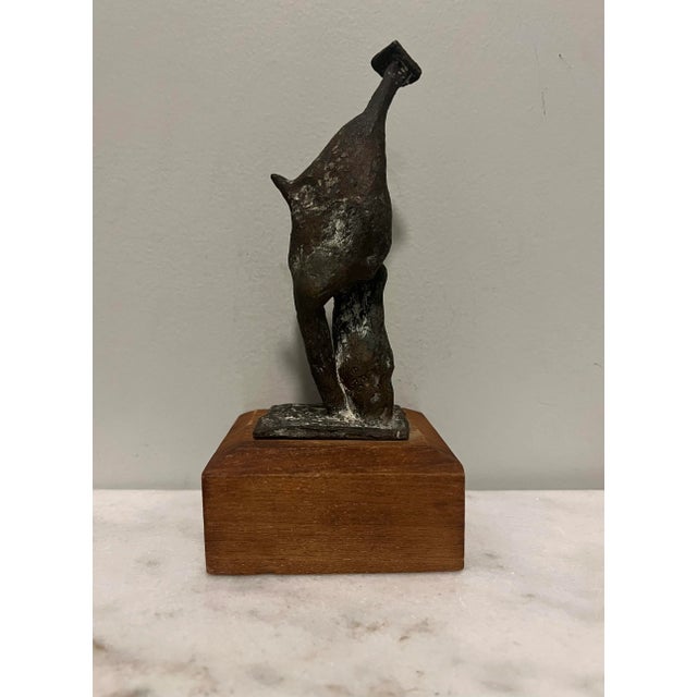 Mid-Century Modern Stan Freborg (1906-1991), Rare, Midcentury Modern, Bronze Sculpture, Signed, 1960 For Sale - Image 3 of 6