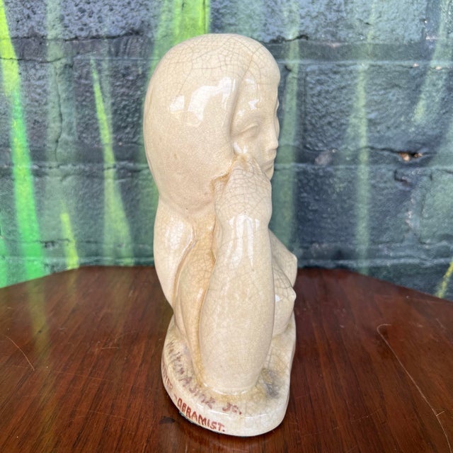 Walter a Sinz n.e. Dyer Ceramic Figure Art Deco Woman For Sale - Image 4 of 9