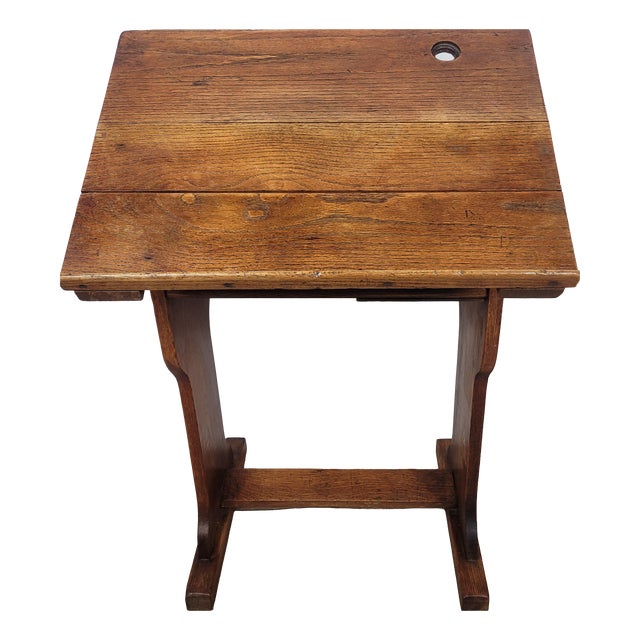 Vintage Desk in Oak, 1920s For Sale