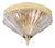 Collection Dubai Ceiling Lamp in Metal and Crystal by Jago For Sale